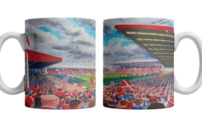 Pittodrie Stadium Fine Art Ceramic Mug - Aberdeen FC