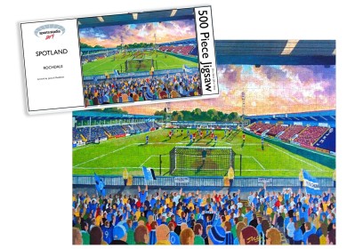 Spotland Stadium Fine Art Jigsaw Puzzle - Rochdale Football Club