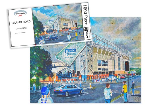 Elland Road Stadium 'Going to the Match' Fine Art Jigsaw Puzzle - Leeds United FC