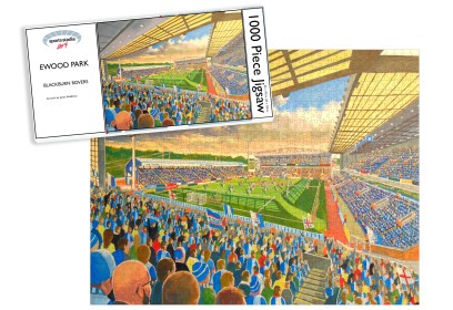 Ewood Park Stadium Fine Art Jigsaw Puzzle - Blackburn Rovers FC