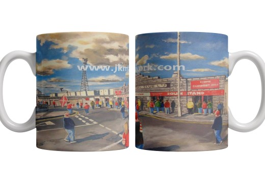Pittodrie Stadium 'Going to the Match' Fine Art Ceramic Mug - Aberdeen FC Pittodrie Stadium 'Going to the Match' Fine Art Ceramic Mug - Aberdeen FC