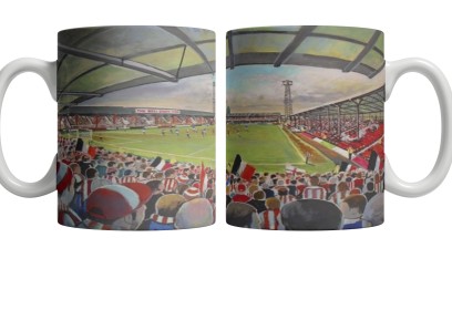 Griffin Park Stadium Fine Art Ceramic Mug - Brentford FC